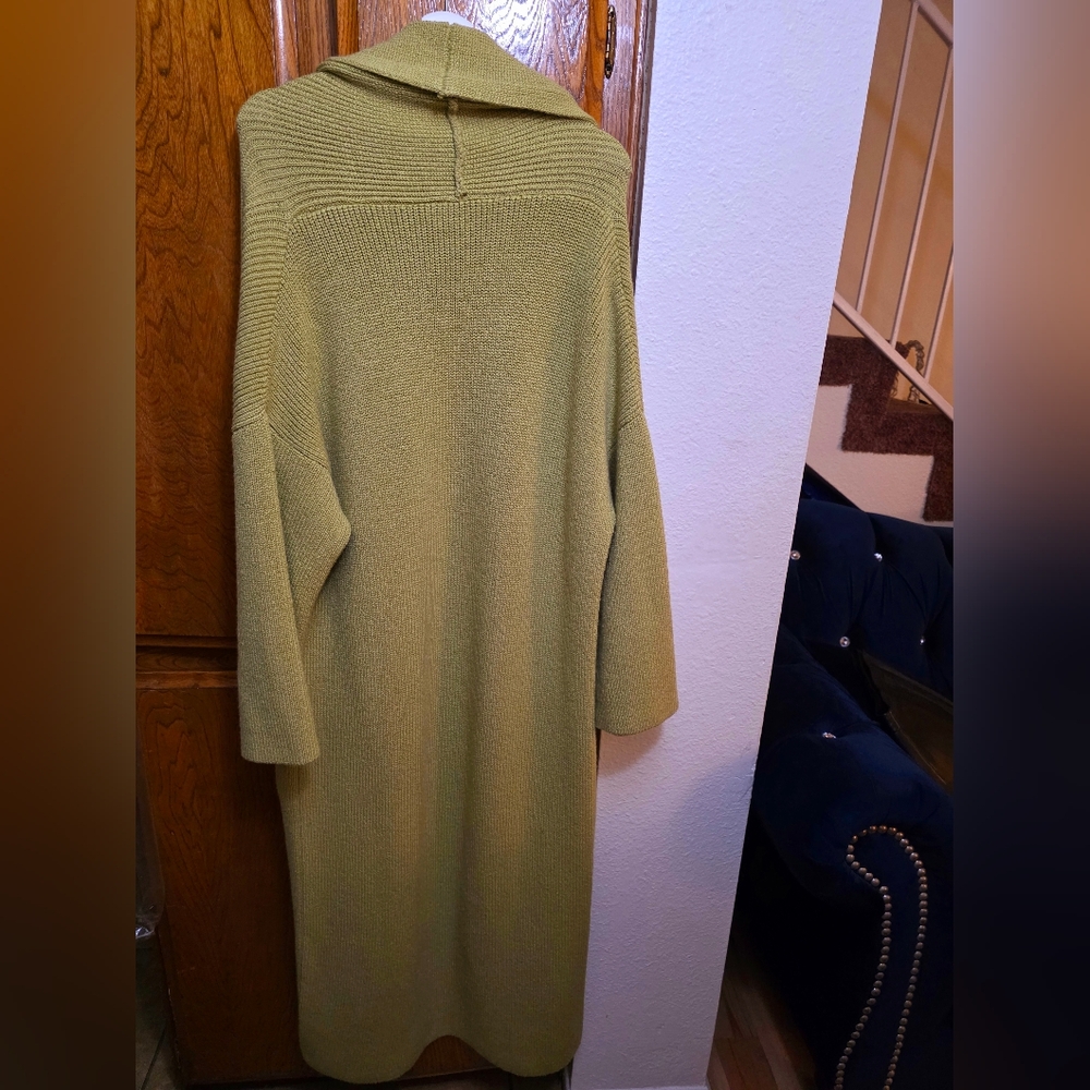 NOUR HAMMOUR Janis Cardigan in Pistachio Green France Size 36 - Picture 9 of 12